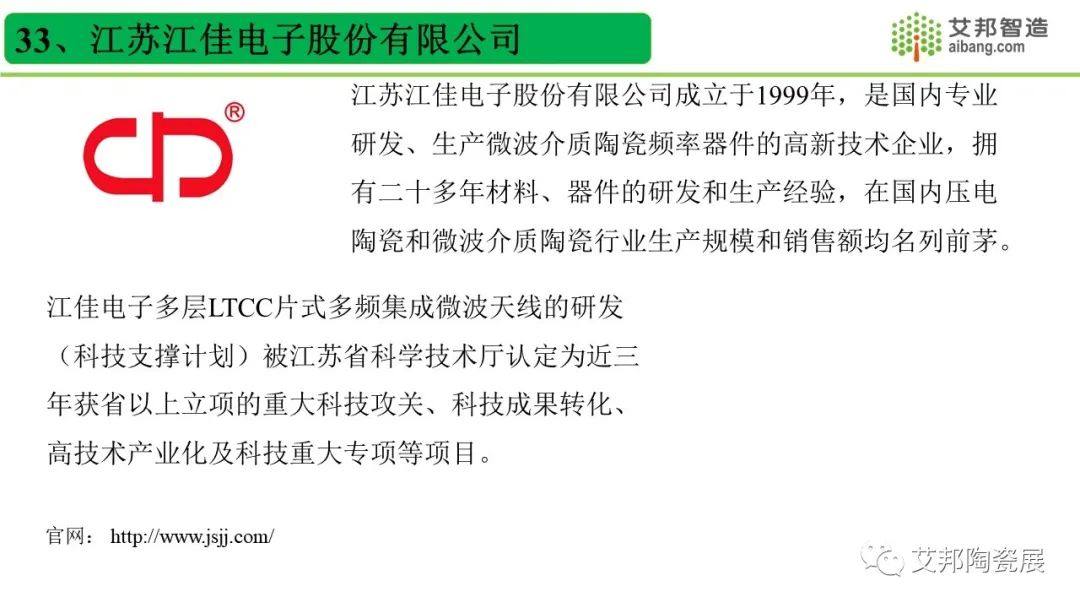 国内45家LTCC低温共烧陶瓷厂商一览，报告可下载