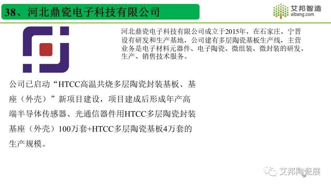 国内45家LTCC低温共烧陶瓷厂商一览，报告可下载