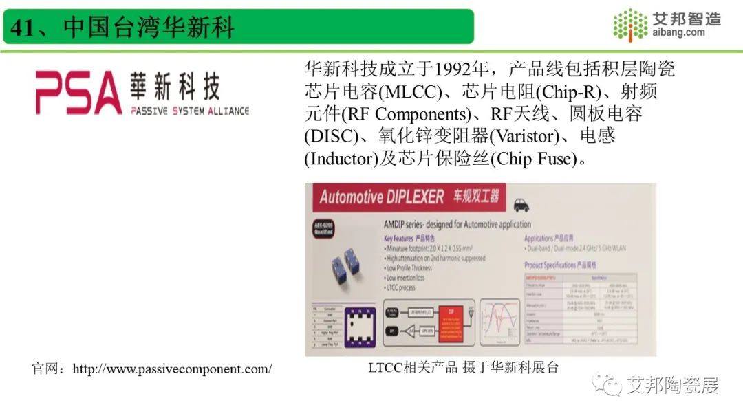 国内45家LTCC低温共烧陶瓷厂商一览，报告可下载