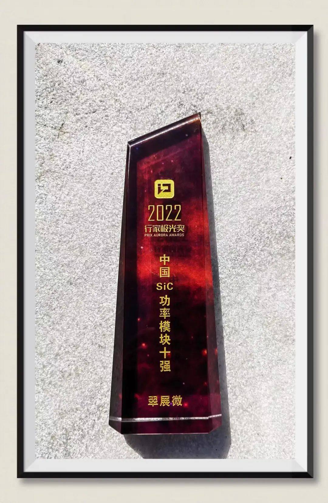 喜讯丨翠展微SIC模块荣获“中国 SiC 功率模块十强”奖！