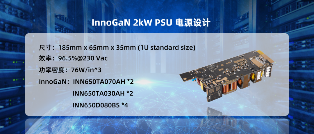 全链路InnoGaN数据中心方案发布，系统损耗减少50%