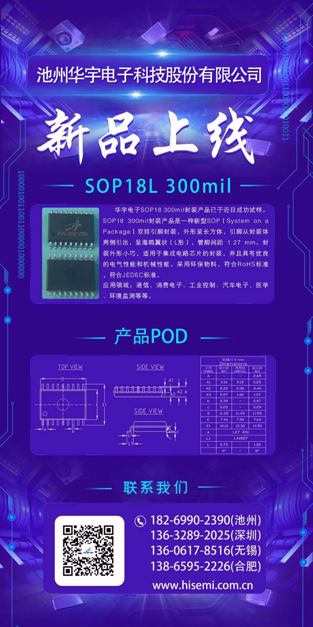 SOP18L 300mil 封装新品发布