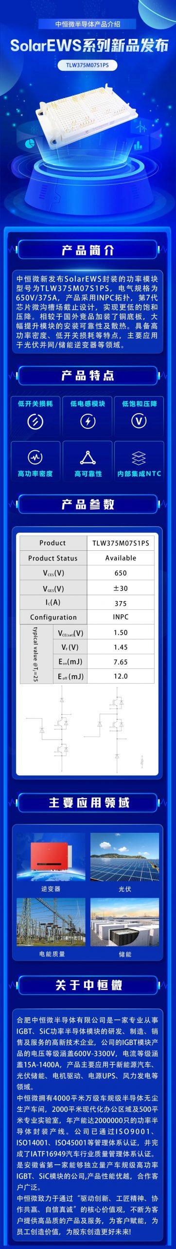 产品介绍丨SolarEWS系列新品模块——TLW375M07S1PS