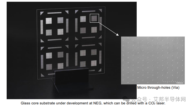 日本电气硝子NEG 开始开发可兼容CO₂激光处理玻璃芯基板